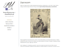 Tablet Screenshot of annamoryto.pl